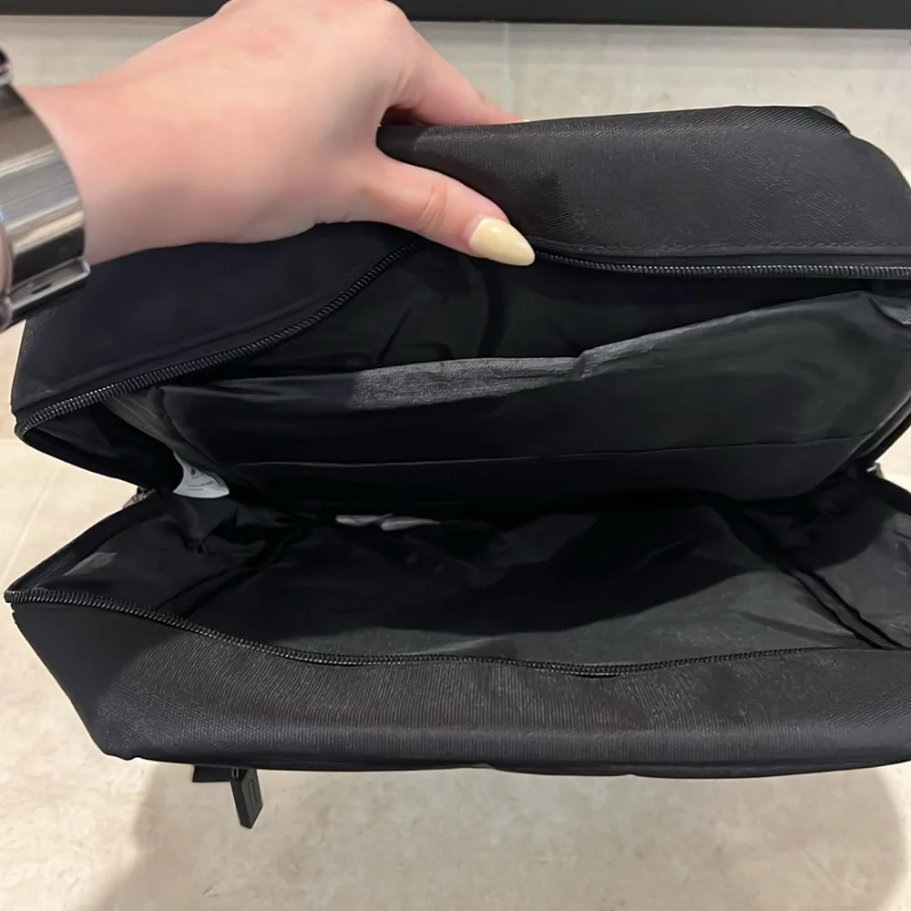 OrigAudio Barrow Laptop Backpack Black Travel Work Bag NWT